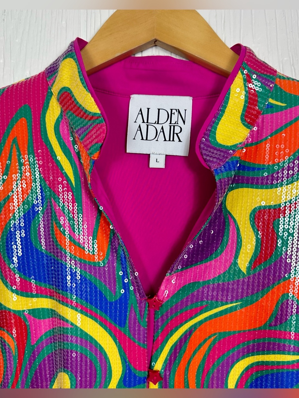 Alden Adair Multicolor Funky Swirl Wonderland Sequin Dress
Size Large - Picture 2 of 11